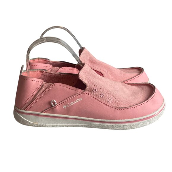 Columbia PFG Women's Size 7 Bahama Shoes Pink Vent Slip On Boat Fishing Canvas - Picture 1 of 7